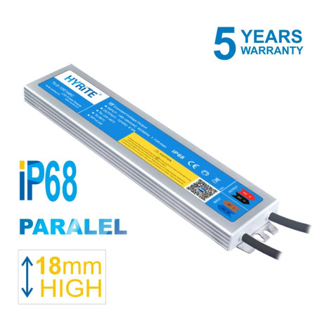 transf.el. LED TLG-12E100C 12V/100W IP68 (236x57x18mm) PARALEL